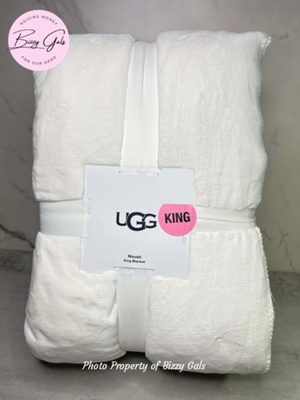UGG Novah King Blanket White